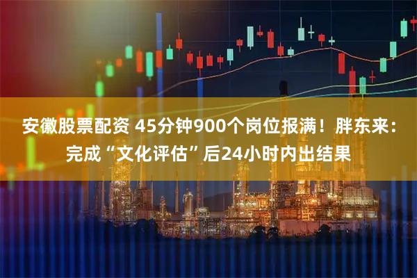 安徽股票配资 45分钟900个岗位报满！胖东来：完成“文化评估”后24小时内出结果
