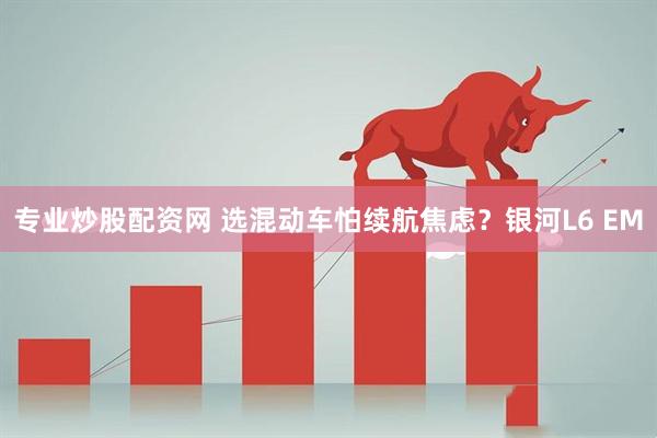 专业炒股配资网 选混动车怕续航焦虑？银河L6 EM